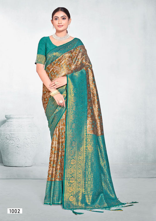 1002 Cadbury Silk Vol 9 Bunawat Sarees