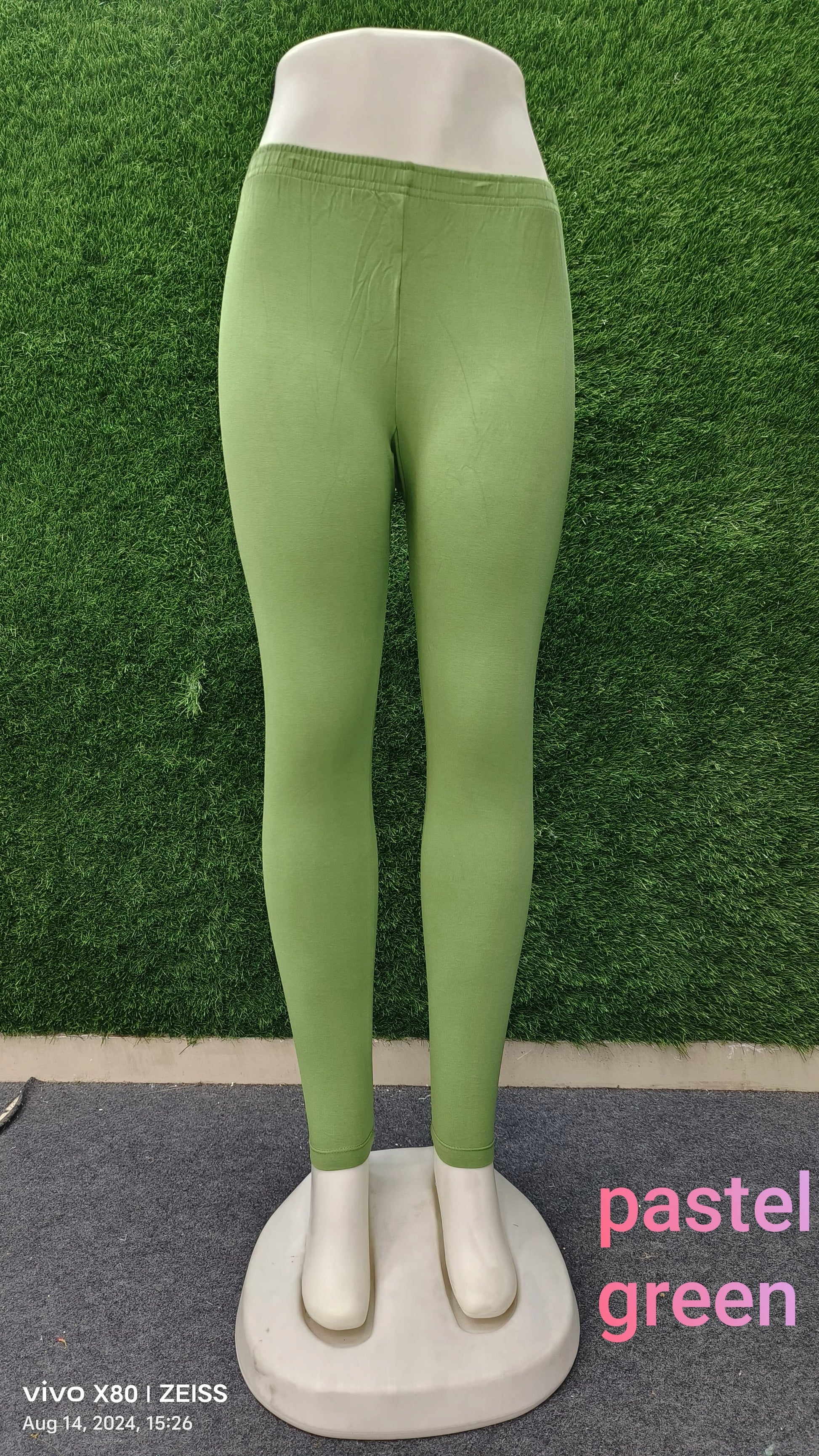 Gattu Pastle Green Moksh Ankle Length Leggings