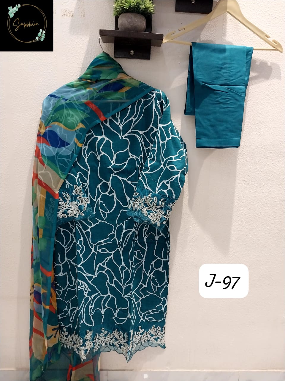 Jazmin Vol 97 Valley Green Sapphire Pakistani Readymade Suits