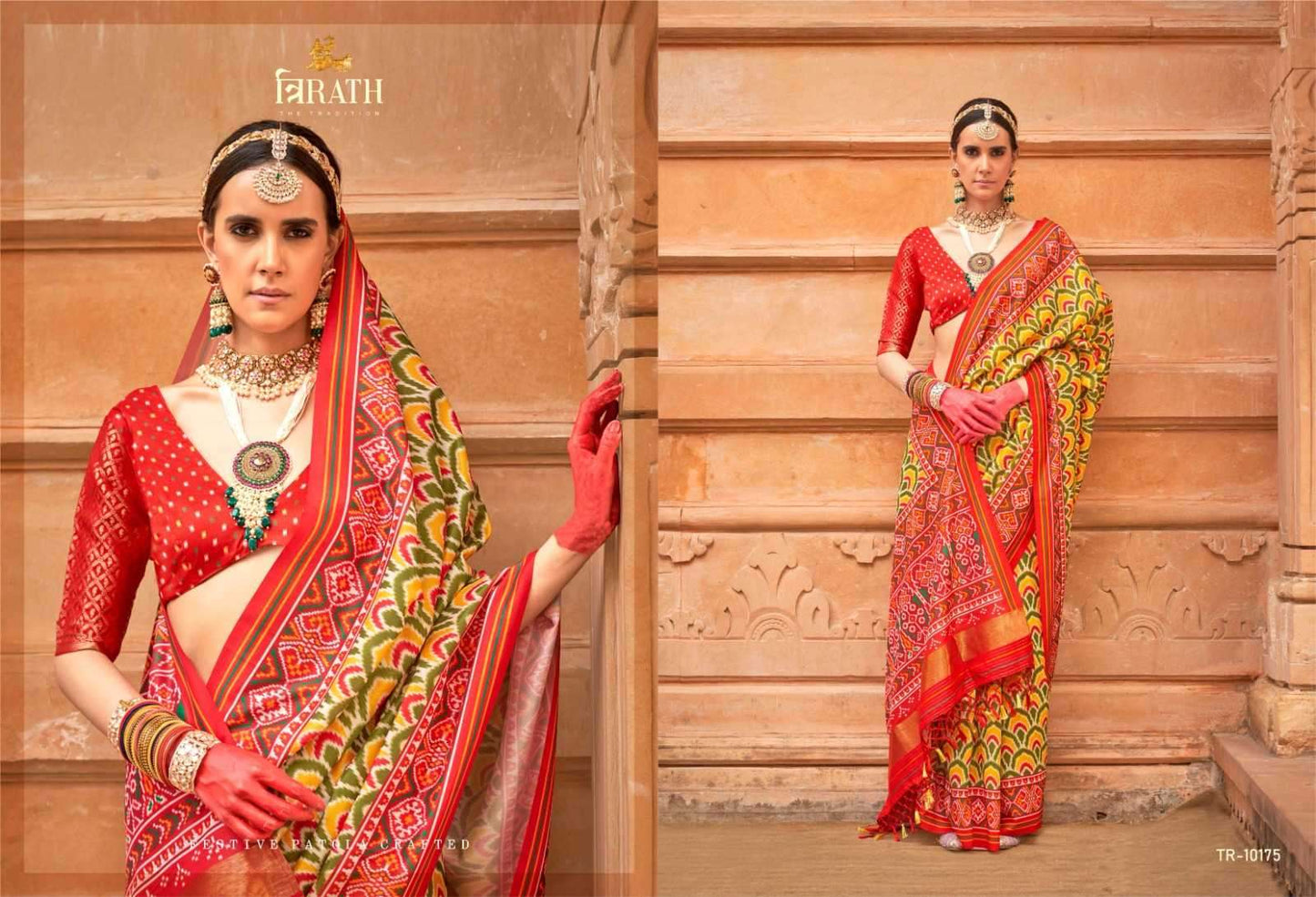 10175 Tirth Patola Trirath Pv Silk Sarees