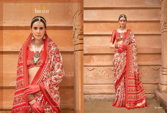 10177 Tirth Patola Trirath Pv Silk Sarees