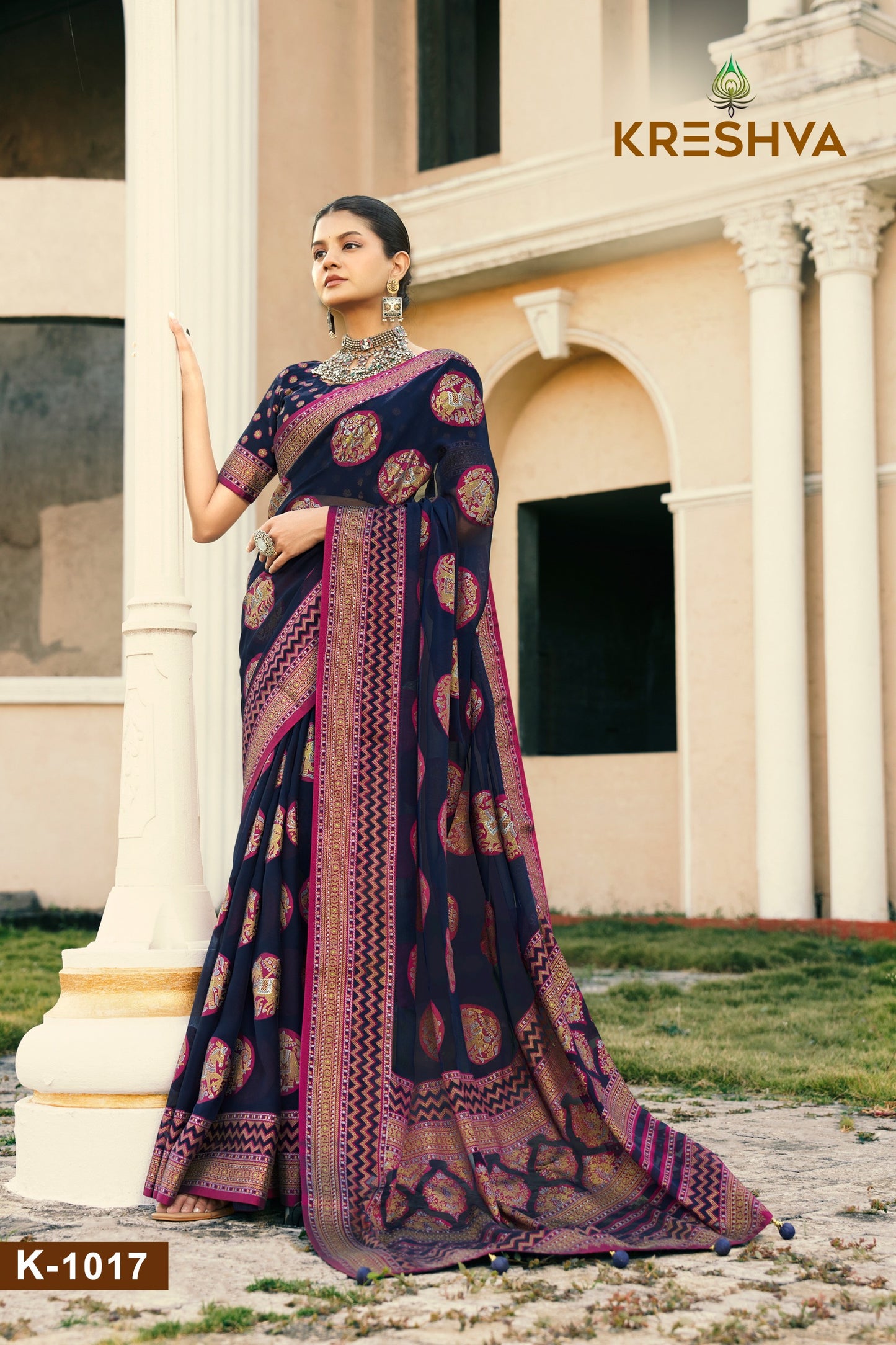1017 Akshara Kreshva Georgette Sarees