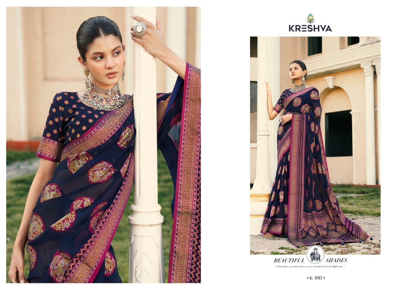1017 Akshara Kreshva Georgette Sarees