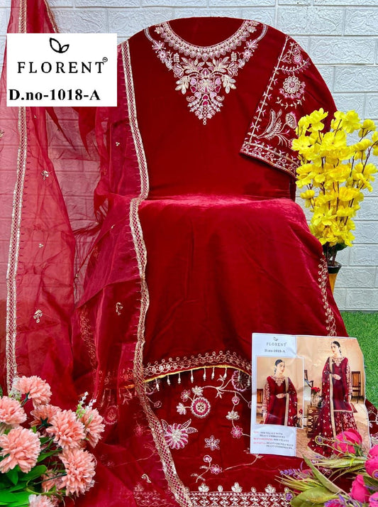 1018-A Florent Embroidery Velvet Suits