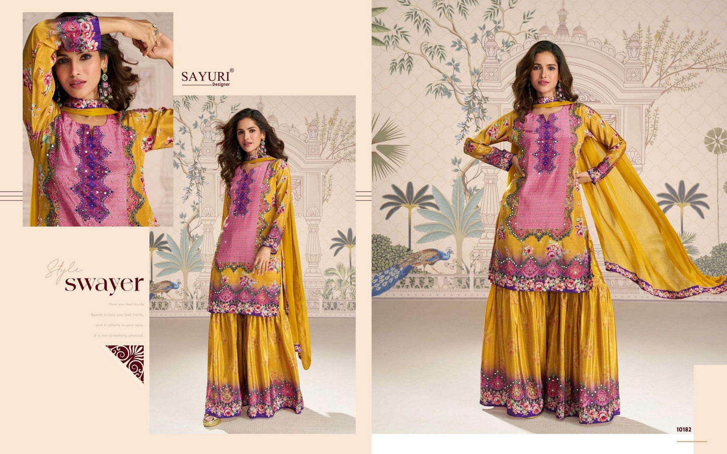10182 Kirti Sayuri Crepe Silk Readymade Suits