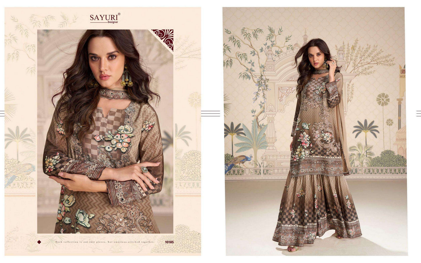 10185 Kirti Sayuri Crepe Silk Readymade Suits