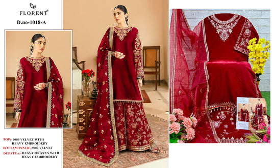 1018A Florent Embroidery Velvet Suits