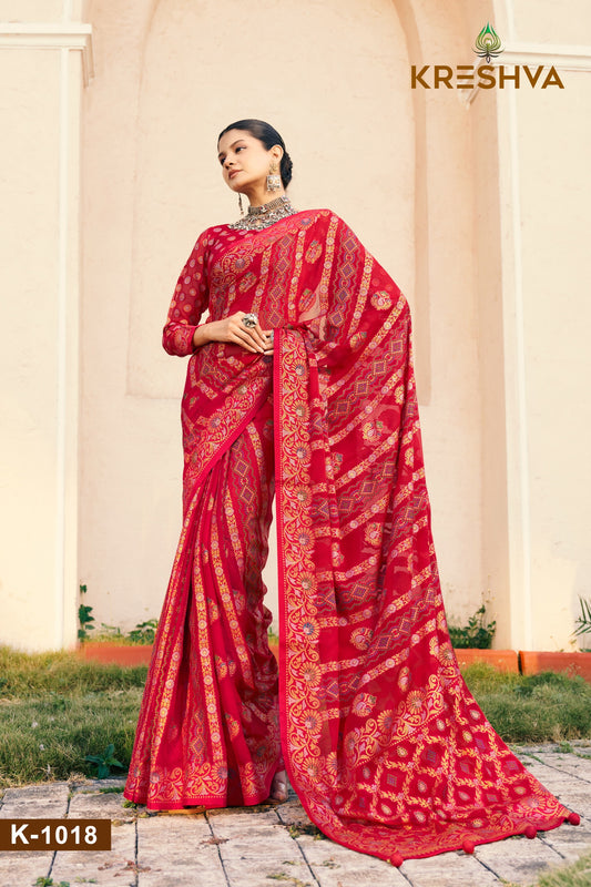 1018 Akshara Kreshva Georgette Sarees