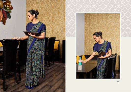 101 Florence Shubh Shree Crepe Sarees