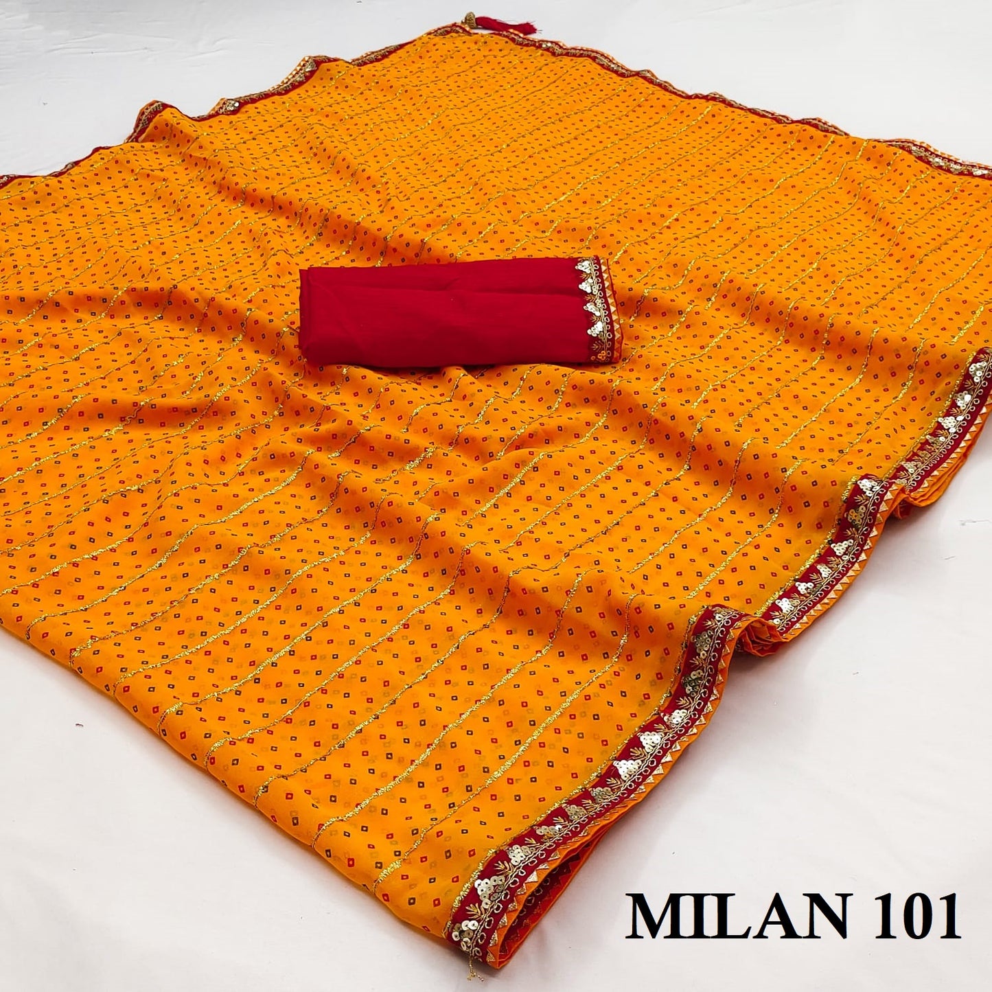 101 Milan Suma Designer Georgette Sarees