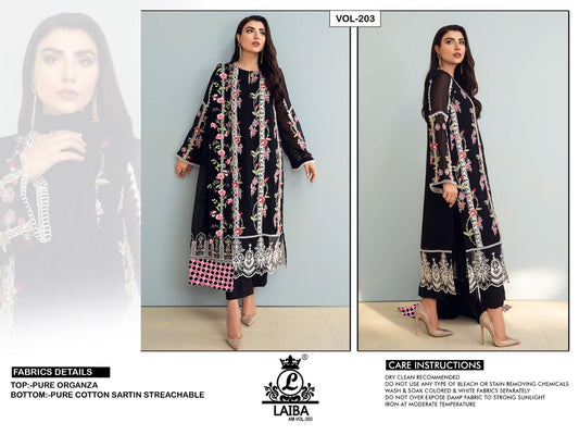 203 Laiba Pakistani Readymade Suits