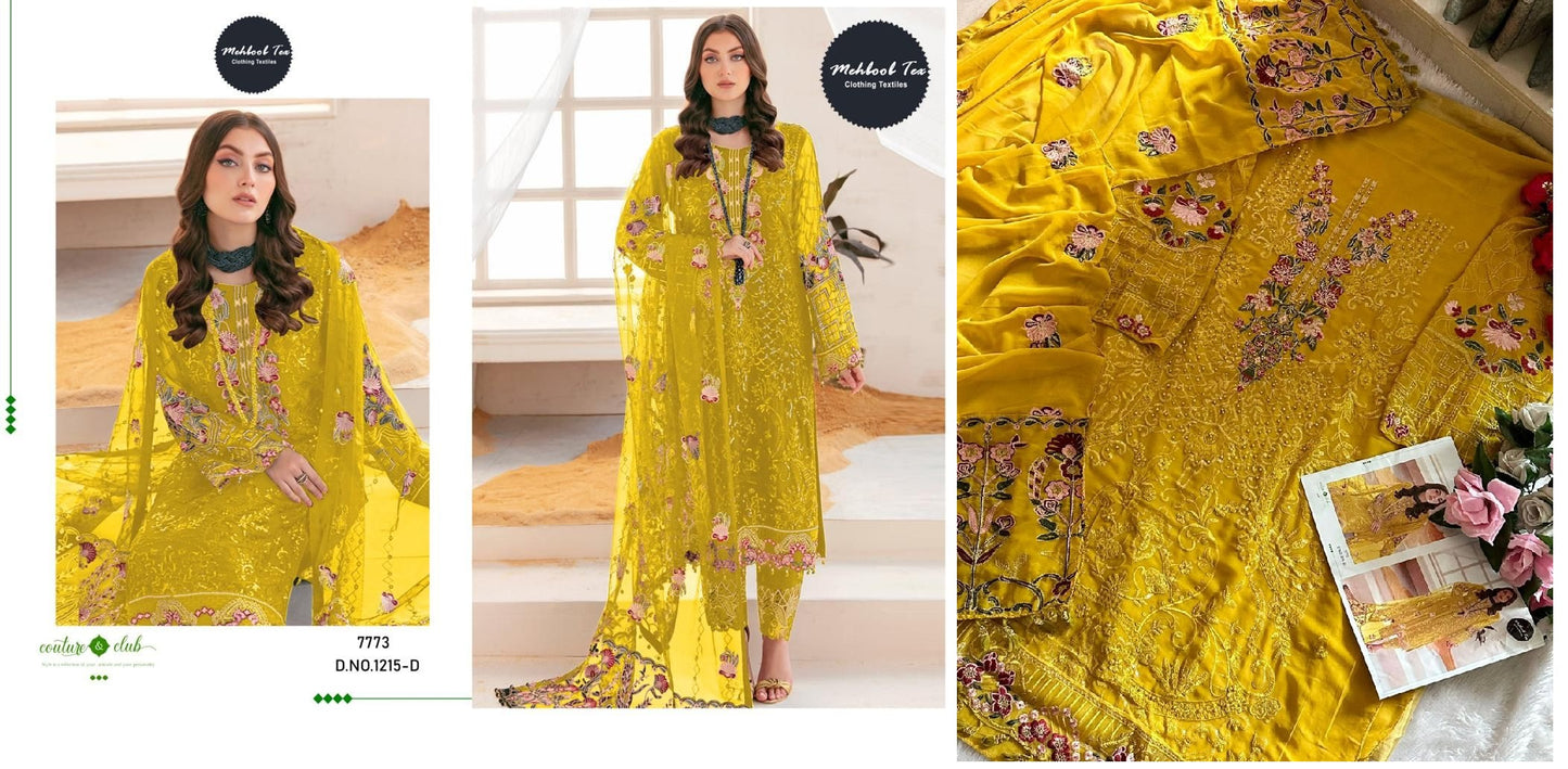 1215-D Mehboob Tex Pakistani Salwar Suits