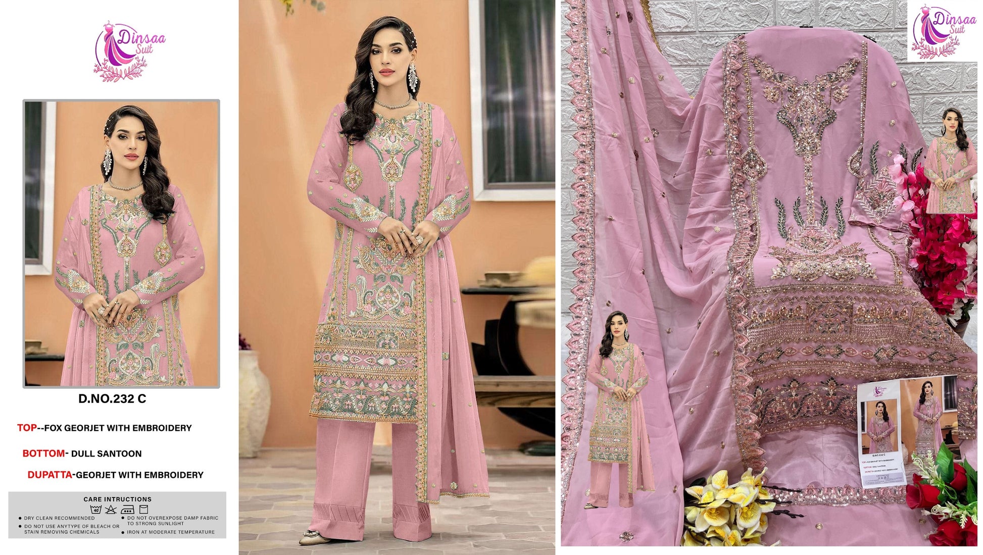 232C Dinsaa Suit Pakistani Salwar Suits