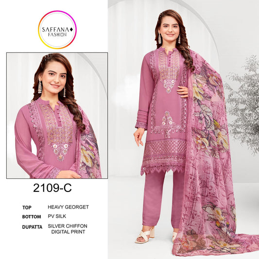 2109C Saffana Pakistani Readymade Suits