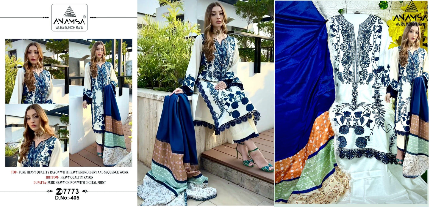 405 Anamsa Pakistani Salwar Suits