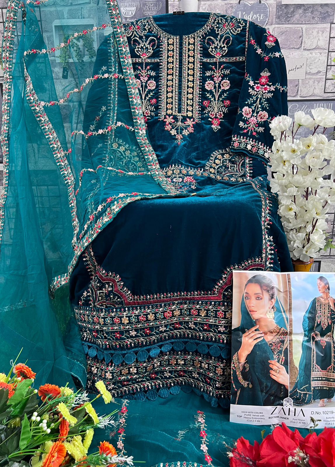 10219C Aafiya Vol 3 Zaha Embroidery Pakistani Salwar Suits