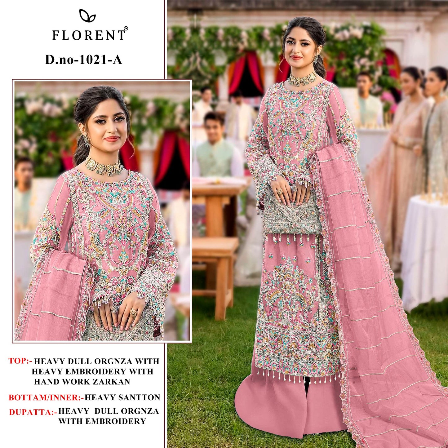 1021A Florent Jarkan Pakistani Salwar Suits