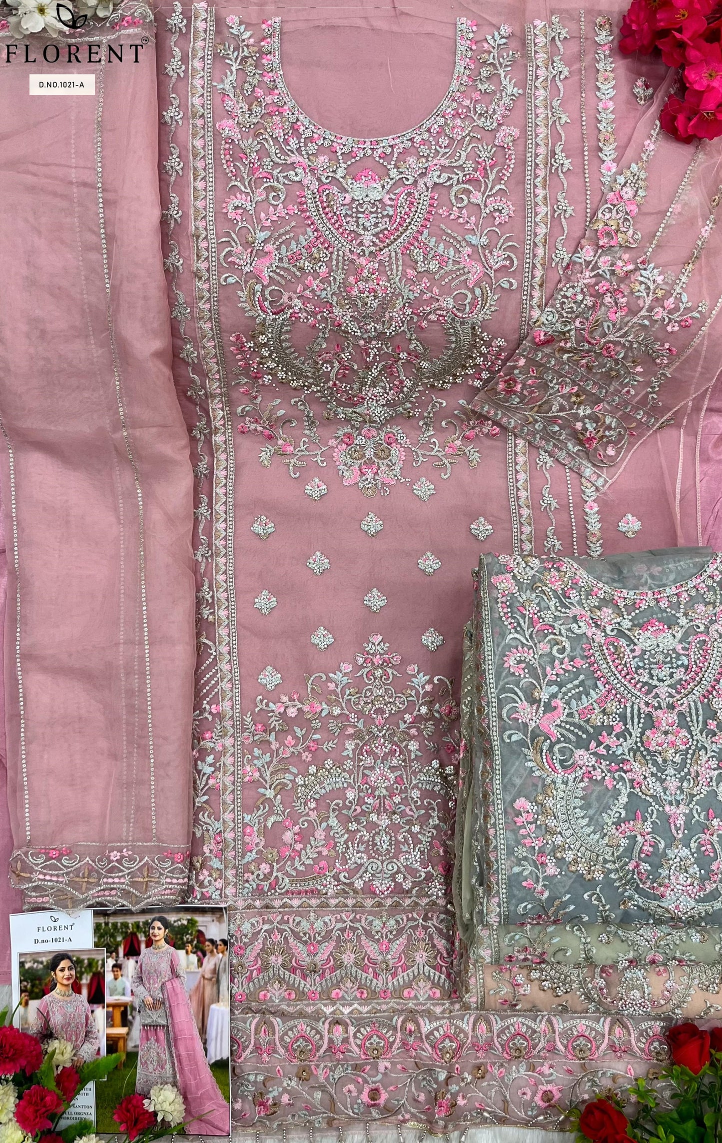 1021A Florent Jarkan Pakistani Salwar Suits