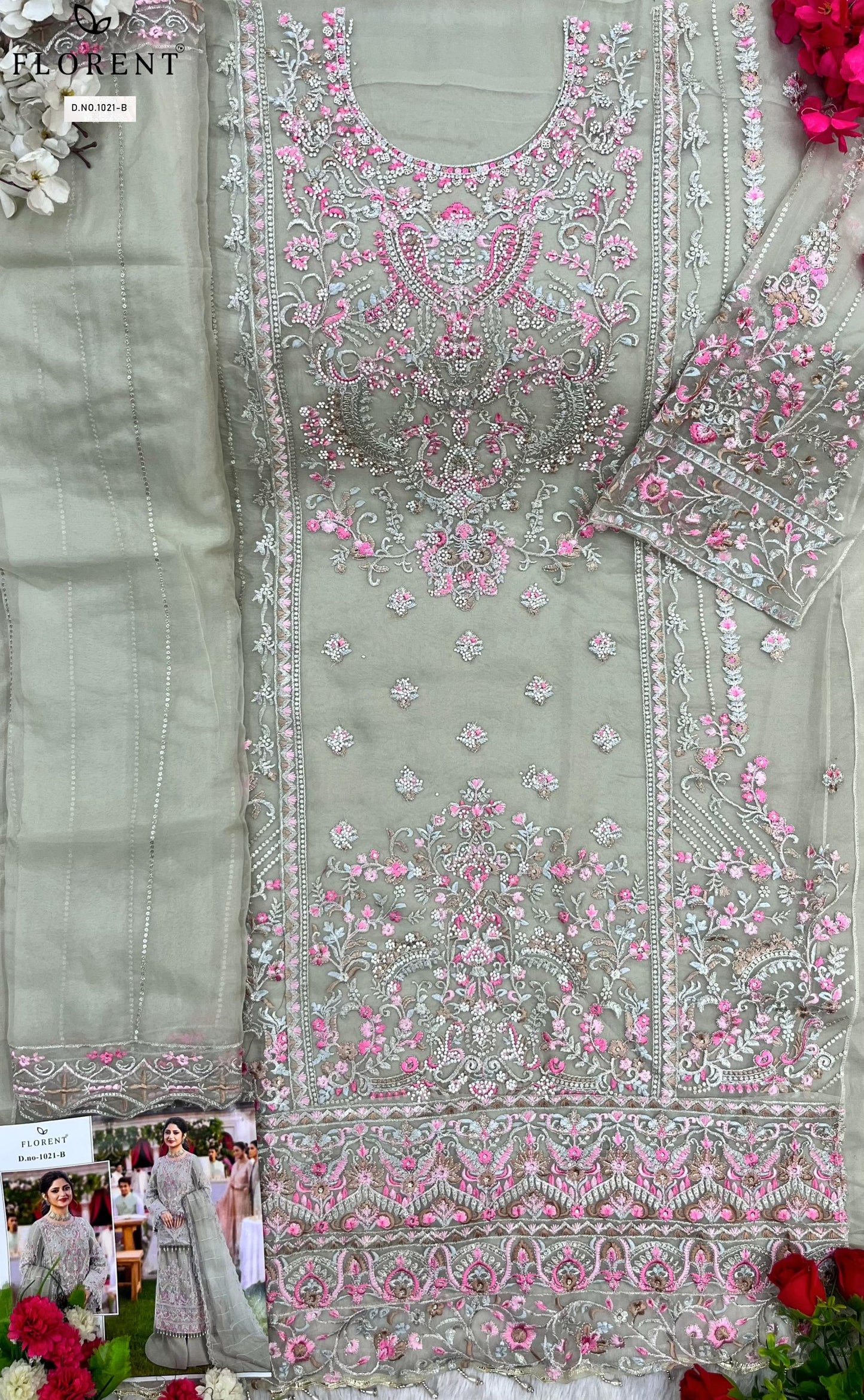 1021B Florent Jarkan Pakistani Salwar Suits