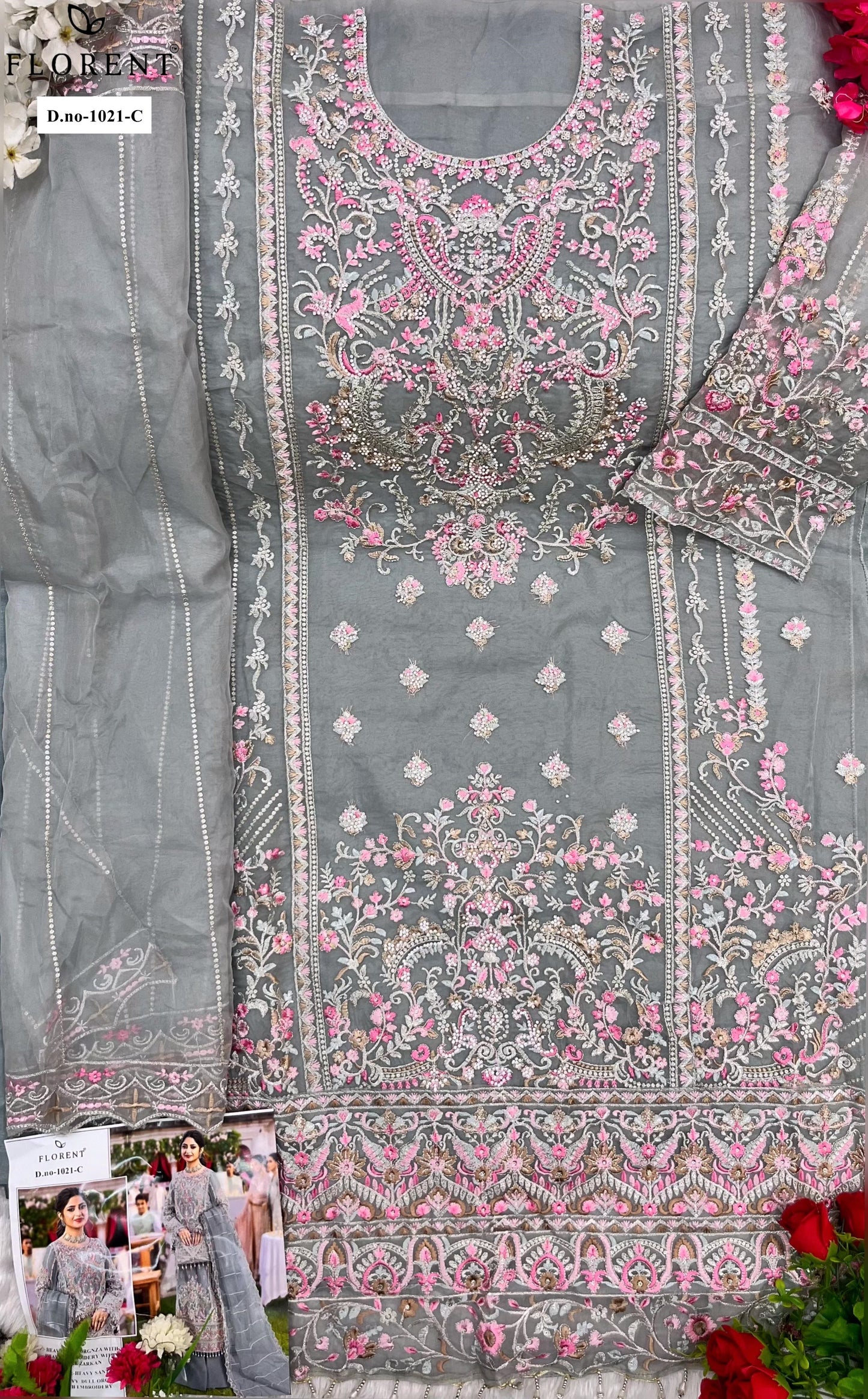 1021C Florent Jarkan Pakistani Salwar Suits