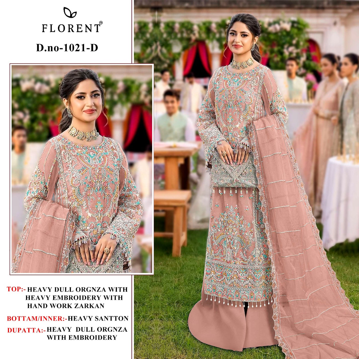 1021D Florent Jarkan Pakistani Salwar Suits
