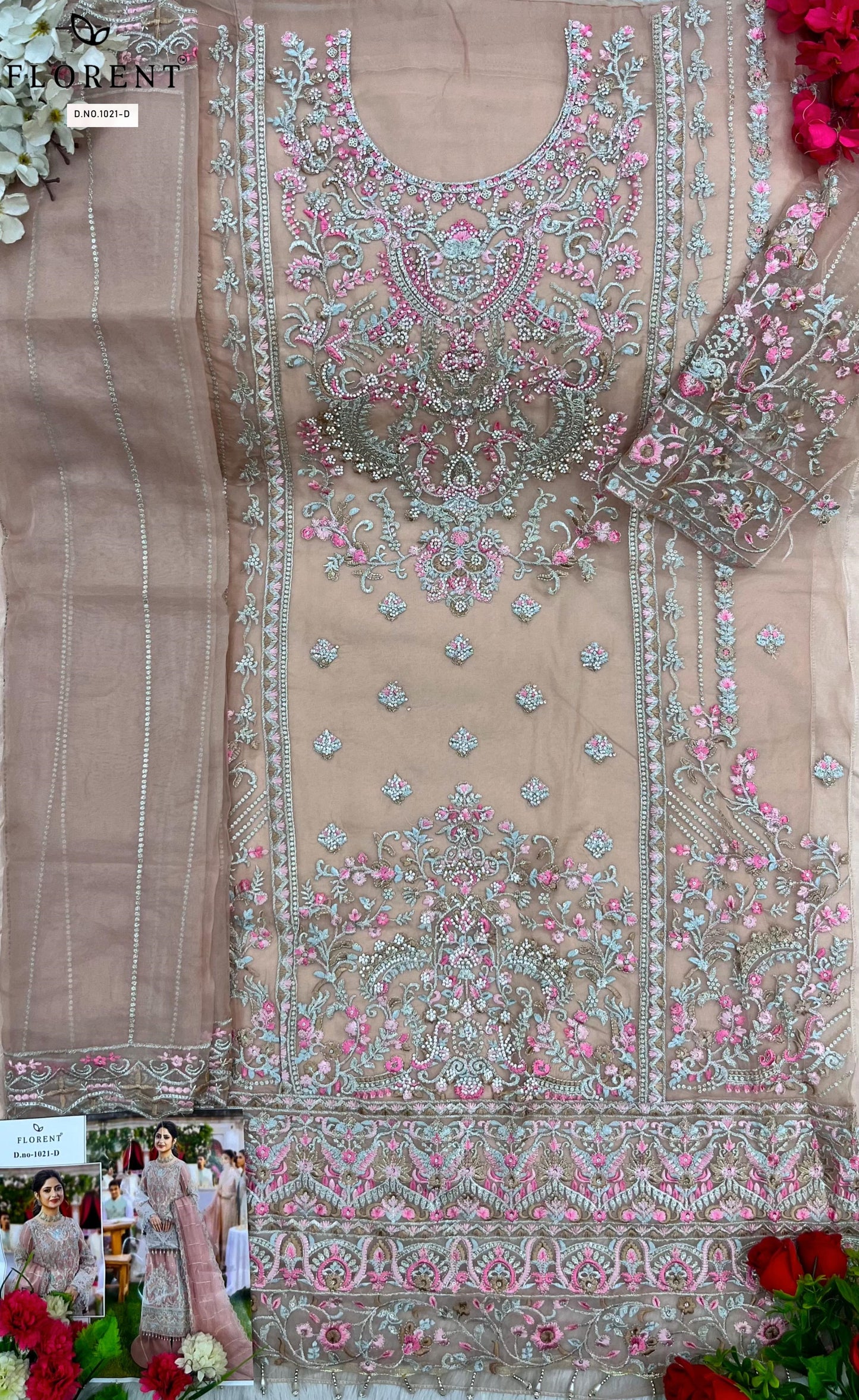 1021D Florent Jarkan Pakistani Salwar Suits
