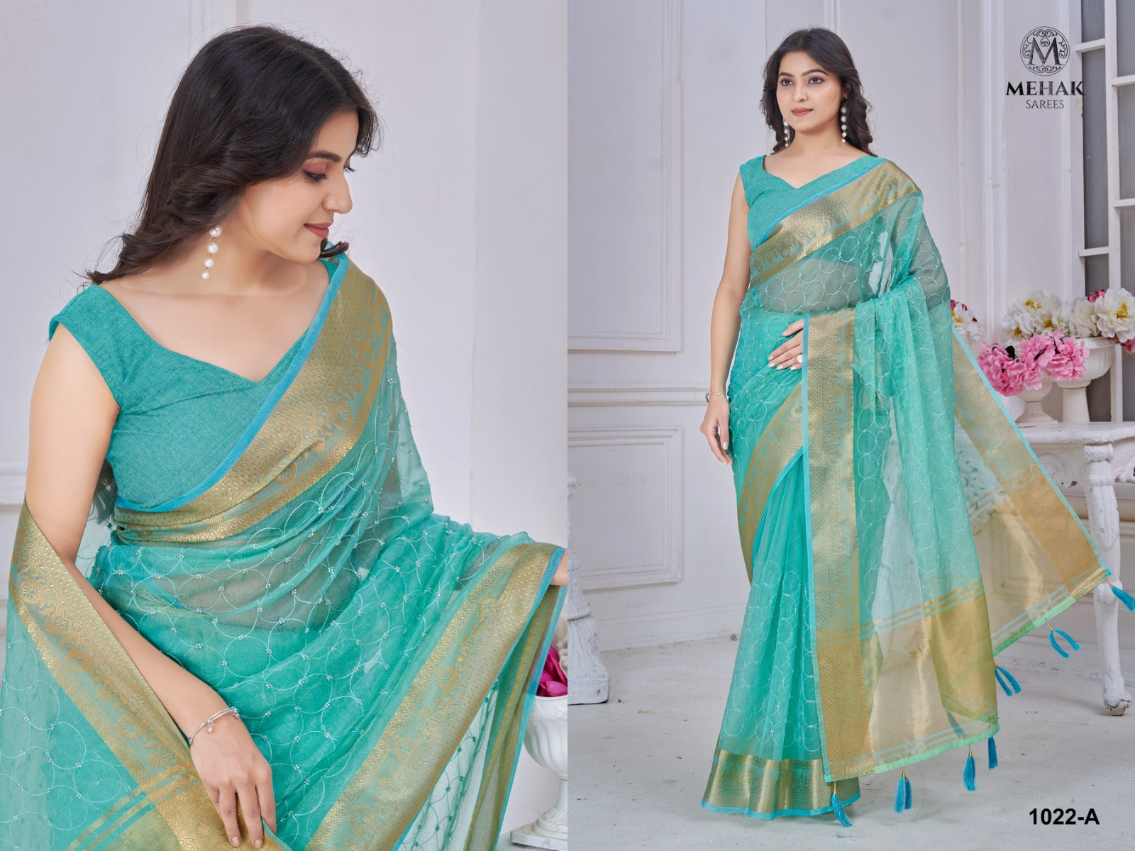 1022A Mehek Jacquard Sarees
