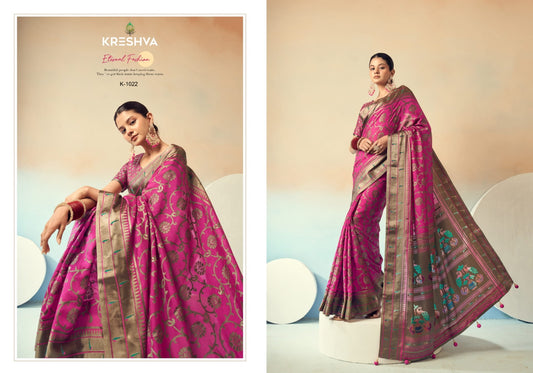 1022 Praniti Kreshva Georgette Sarees