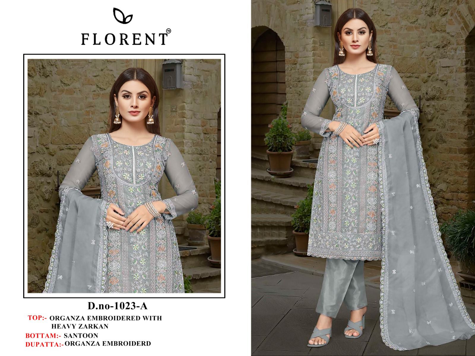 1023A Florent Zarkan Pakistani Salwar Suits