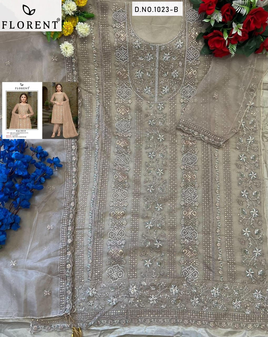 1023B Florent Zarkan Pakistani Salwar Suits