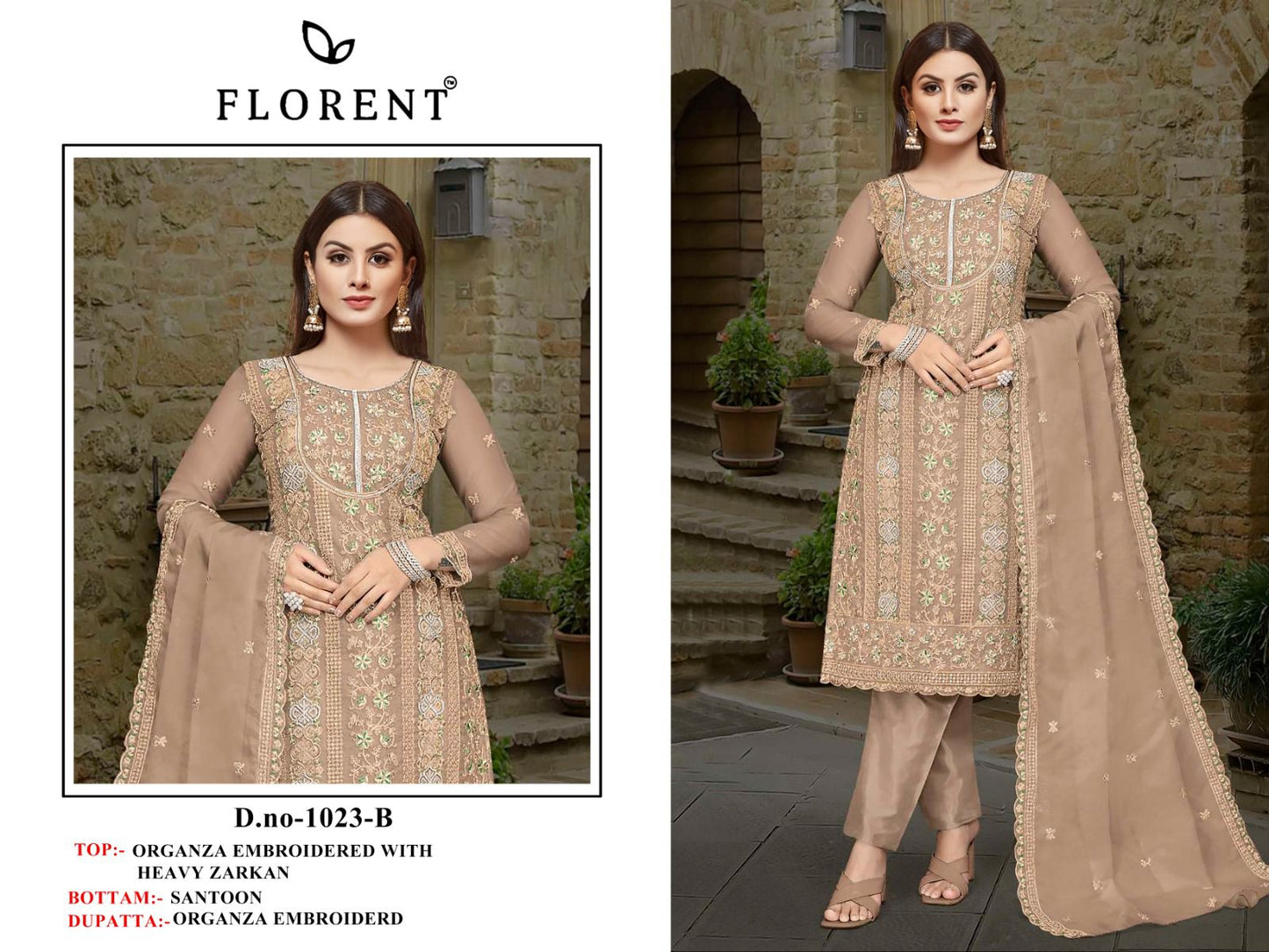 1023B Florent Zarkan Pakistani Salwar Suits