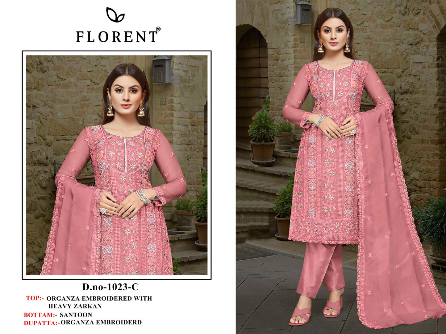 1023C Florent Zarkan Pakistani Salwar Suits
