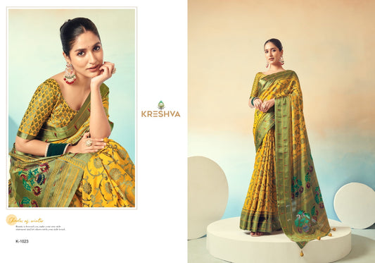 1023 Praniti Kreshva Georgette Sarees