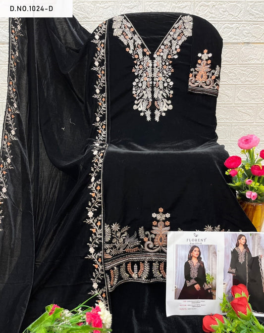 1024D Florent Embroidery Velvet Suits