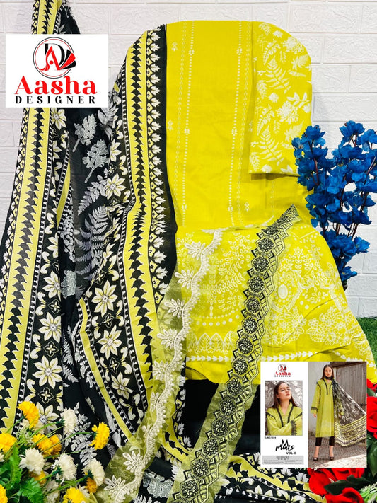 1024 M Prints Vol 6 Aasha Designer Printed Pakistani Patch Suits