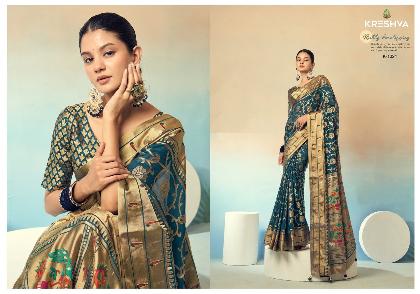1024 Praniti Kreshva Georgette Sarees