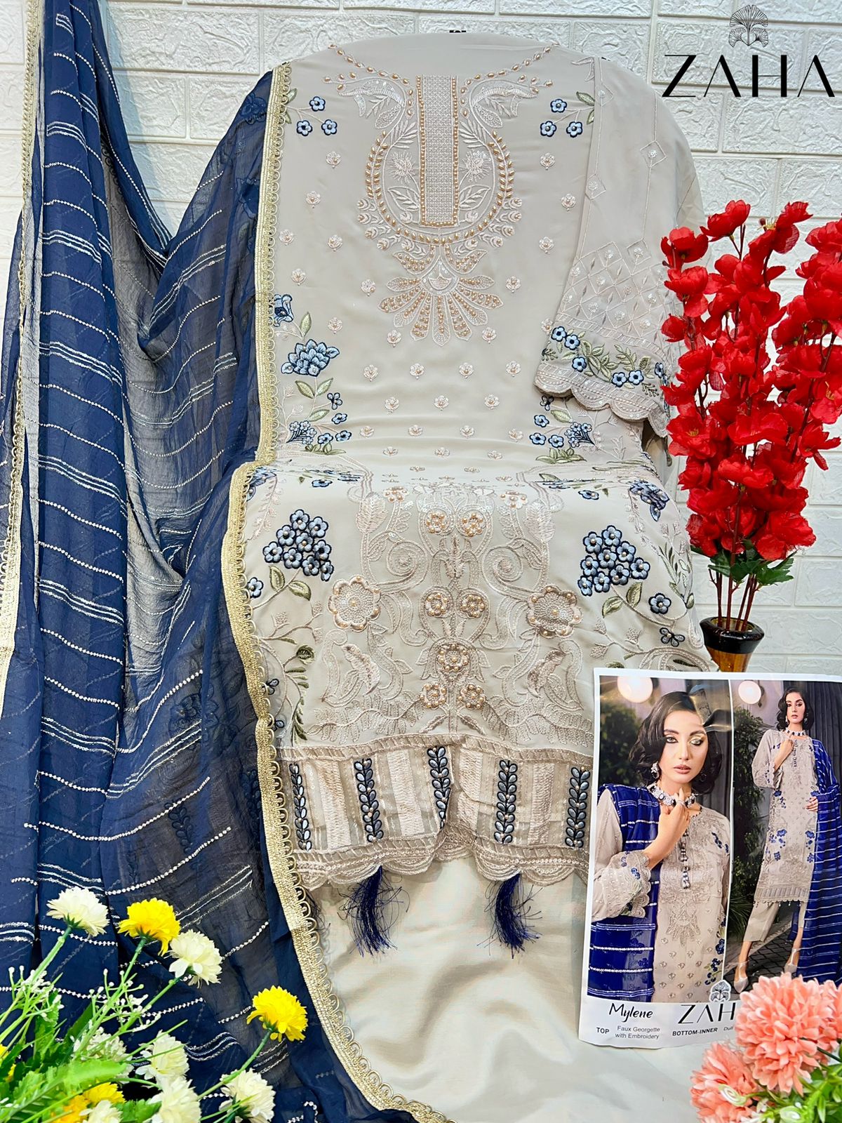 10268 Mylene Vol 1 Zaha Embroidered Pakistani Salwar Suits