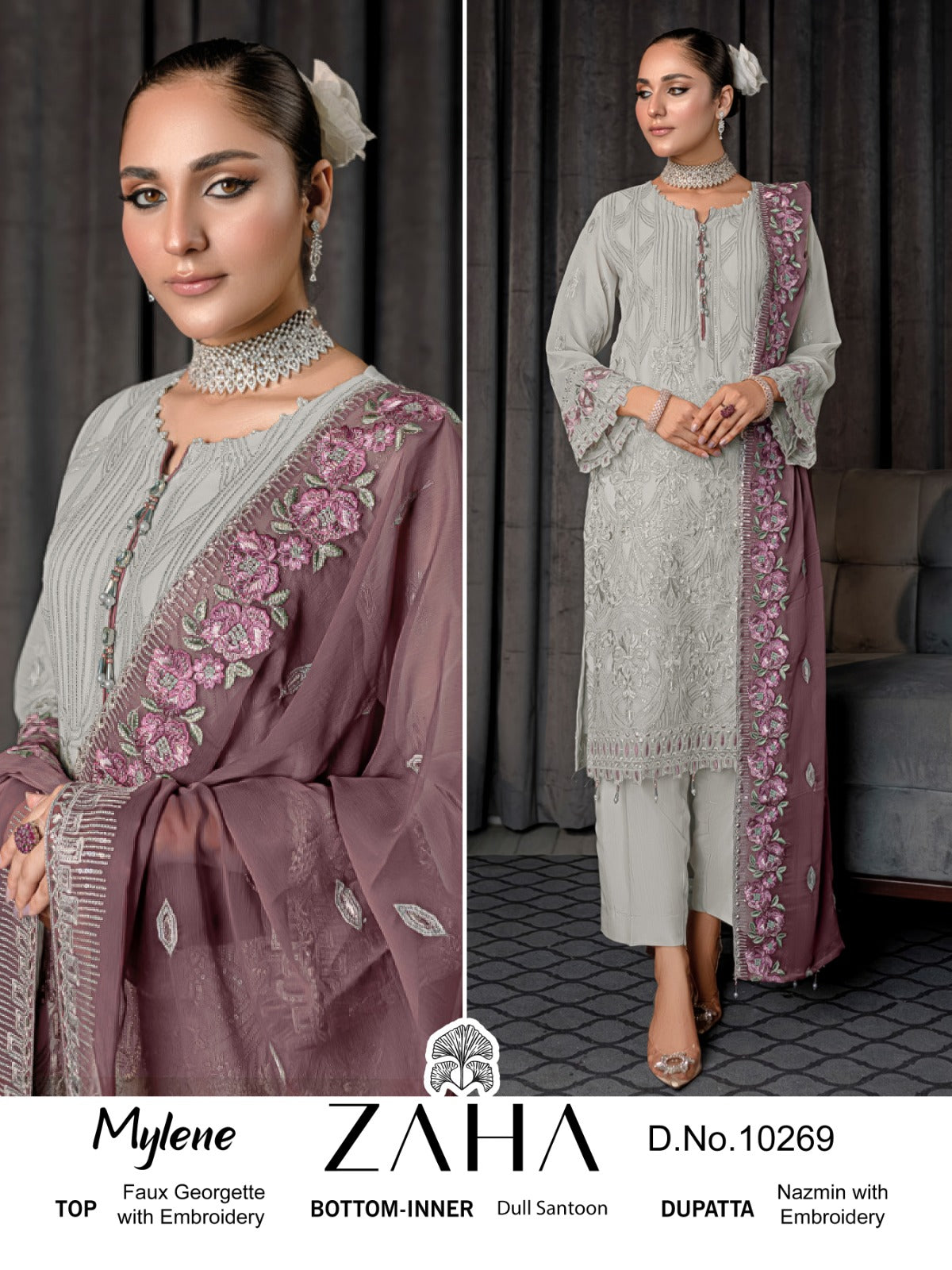 10269 Mylene Vol 1 Zaha Embroidered Pakistani Salwar Suits