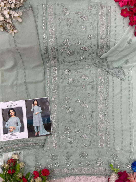 1028-B Florent Georgette Pakistani Salwar Suits