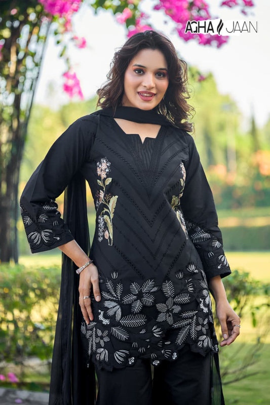 1029-D Agha Jaan Cambric Cotton Pakistani Readymade Suits
