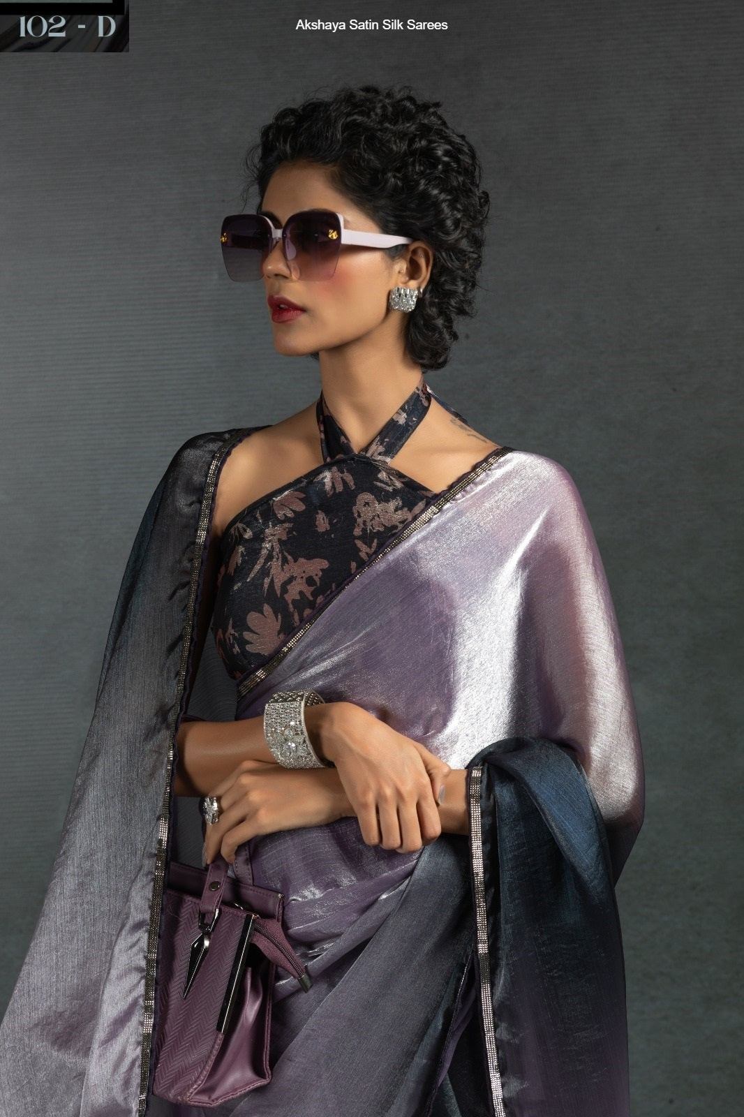 102D Akshaya Satin Silk Sarees