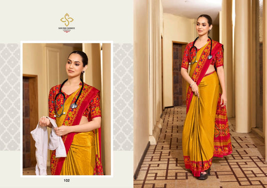 102 Florence Shubh Shree Crepe Sarees