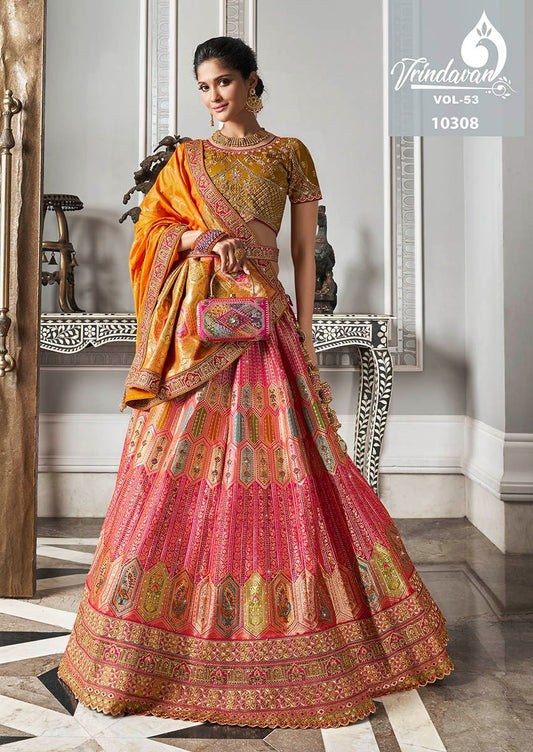 10308 Vrindavan Vol 53 Royal Silk Lehenga Choli