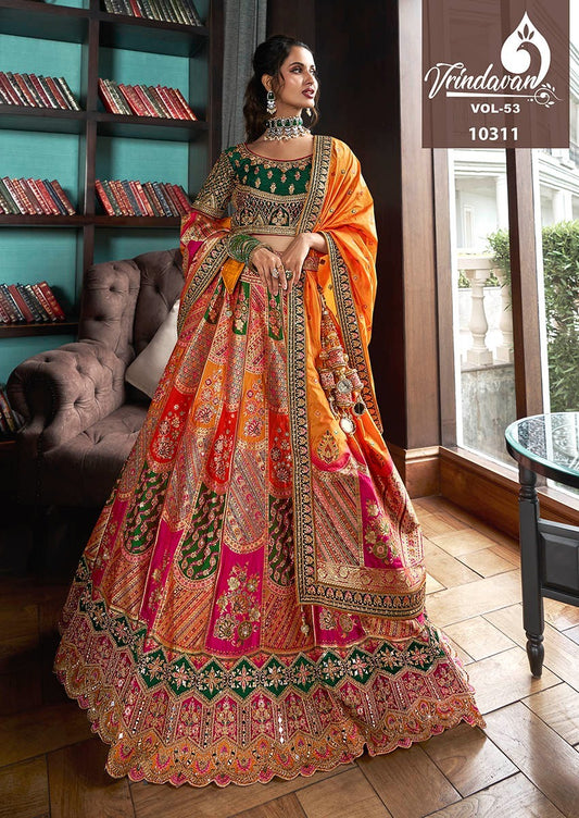 10311 Vrindavan Vol 53 Royal Silk Lehenga Choli