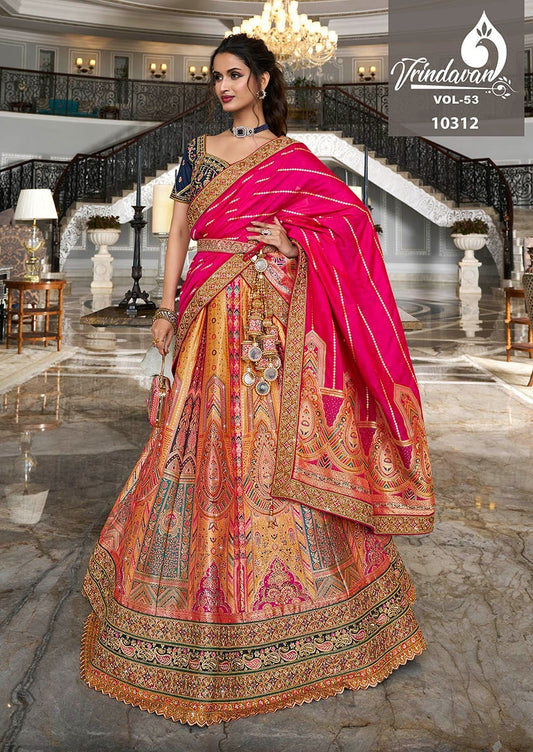10312 Vrindavan Vol 53 Royal Silk Lehenga Choli