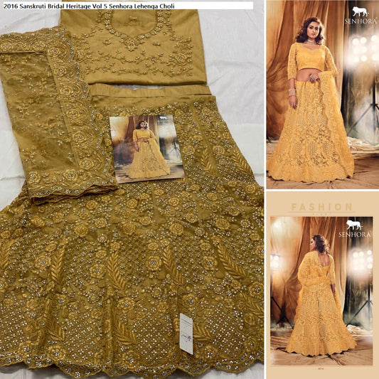 2016 Sanskruti Bridal Heritage Vol 5 Senhora Lehenga Choli