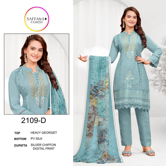 2109D Saffana Pakistani Readymade Suits