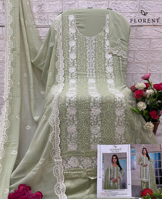 1032-D Florent Georgette Pakistani Salwar Suits