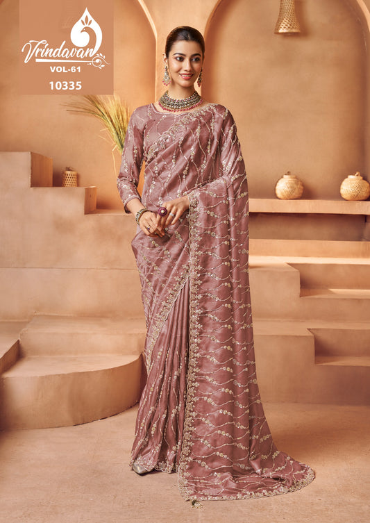 10335 Vrindavan Vol 61 Royal Tissue Sarees