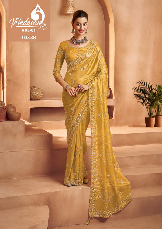 10338 Vrindavan Vol 61 Royal Tissue Sarees